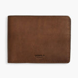 Medium Brown Slim Bifold Wallet | Genuine Leather