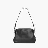 Shinola Black Rivet Frame Shoulder Bag | Genuine Leather Purse