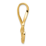14k Polished Slide Fits up to 10mm Regular/Fancy/Reversible Omega SL299