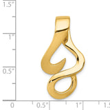 14k Polished Slide Fits up to 10mm Regular/Fancy/Reversible Omega SL299