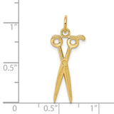 14k Scissors Charm K3487