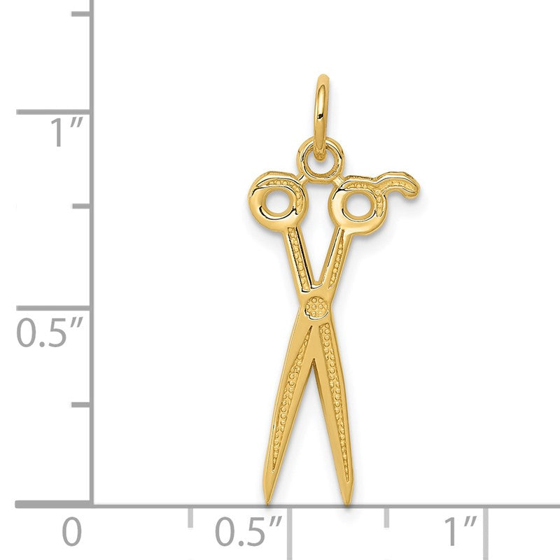 14k Scissors Charm K3487