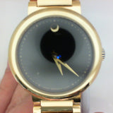 Pre-Owned Lady's Movado Concerto Watch - Black Dial, Two-Tone Steel & Gold