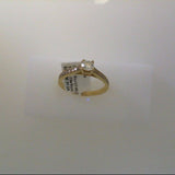 Men's 1/5 CT Diamond Ring | 14K White Gold Bezel Band