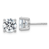4.13ctw Lab Grown Diamond Stud Earrings | 14k White Gold