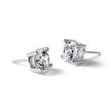 14K White Gold 3ctw Lab-Grown Diamond Stud Earrings