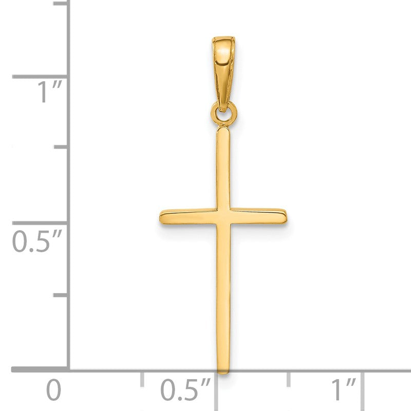14k Polished Cross Pendant C3784