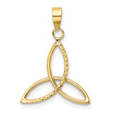 14K Diamond Cut Trinity Pendant K5274