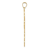14k Large Eastern Orthodox Cross Pendant XR570