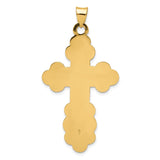 14k Large Eastern Orthodox Cross Pendant XR570