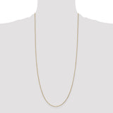 14K 14 inch .95mm Diamond-cut Cable with Lobster Clasp Chain PEN17