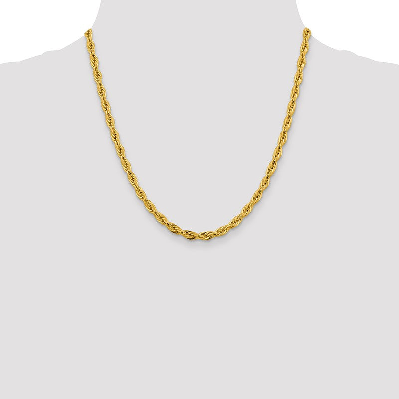 14K 26 inch 4.75mm Semi Solid Rope with Lobster Clasp Chain BC169