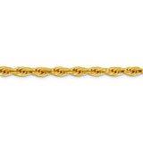 14K 26 inch 4.75mm Semi Solid Rope with Lobster Clasp Chain BC169