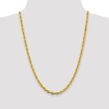 14K 26 inch 4.75mm Semi Solid Rope with Lobster Clasp Chain BC169