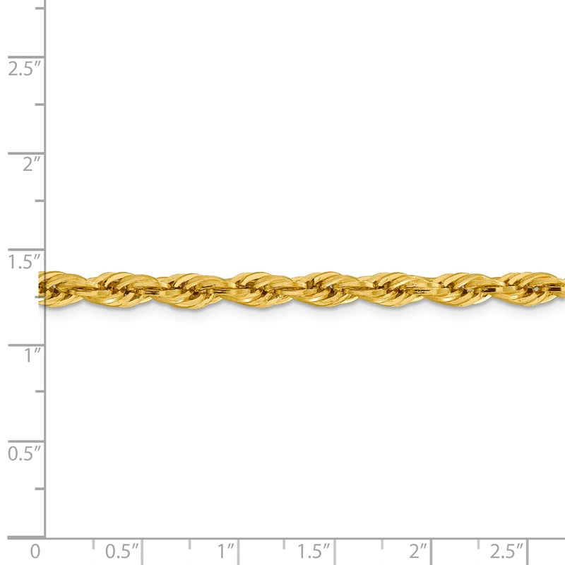 14K 26 inch 4.75mm Semi Solid Rope with Lobster Clasp Chain BC169