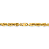 14K 26 inch 4.75mm Semi Solid Rope with Lobster Clasp Chain BC169