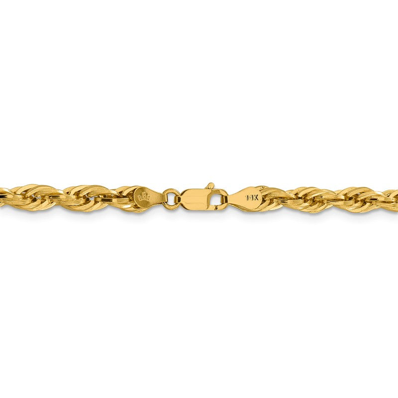 14K 26 inch 4.75mm Semi Solid Rope with Lobster Clasp Chain BC169