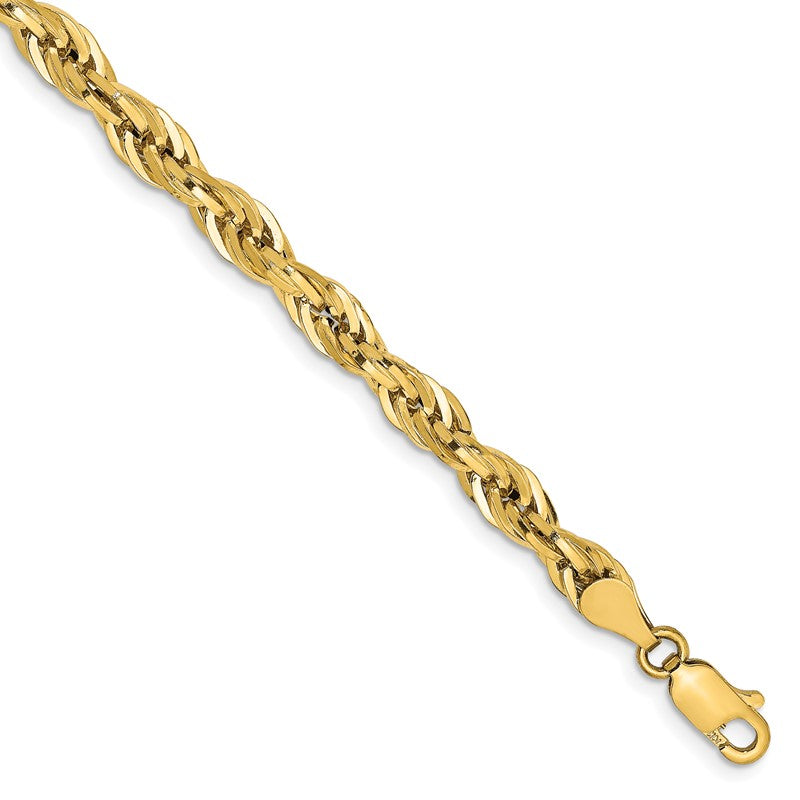 14K 26 inch 4.75mm Semi Solid Rope with Lobster Clasp Chain BC169