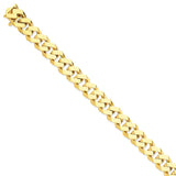 14K 20 inch 11.5mm Hand Polished Fancy Link with Box Catch Clasp Chain LK159