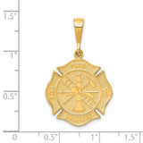 14k FIRE RESCUE Badge Pendant C1790