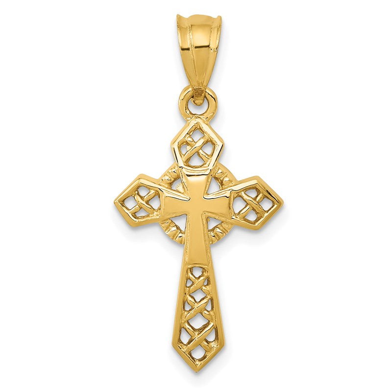 14k Celtic Cross Pendant D863