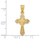 14k Celtic Cross Pendant D863
