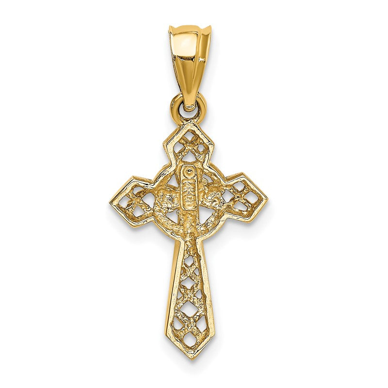 14k Celtic Cross Pendant D863