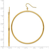 14k Tube Hoop Dangle Earrings TE510