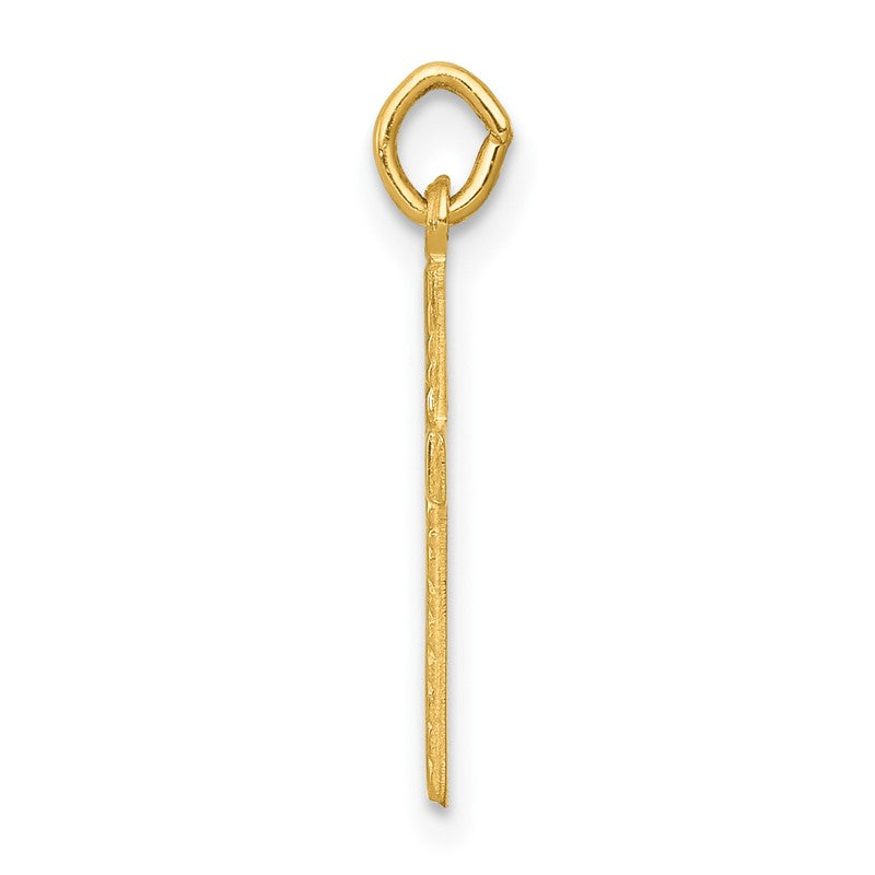 14k Floral Cross Charm XR193