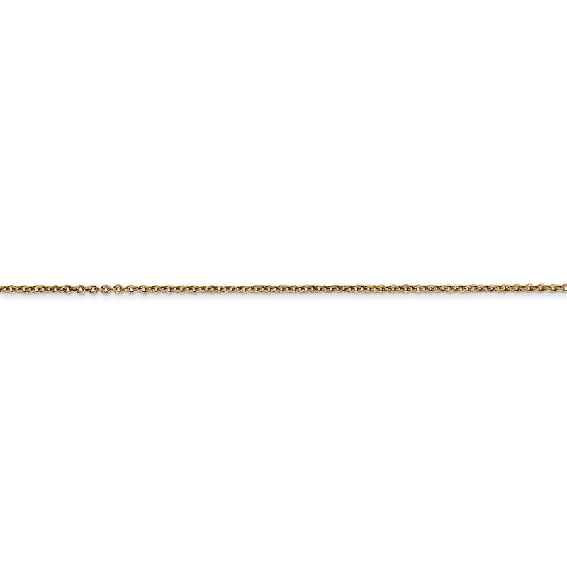 14K 14 inch .9mm Cable with Spring Ring Clasp Chain PEN190