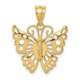 14k Filigree Butterfly Pendant K4837