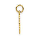14k RN Registered Nurse Textured Back Disc Charm C1784