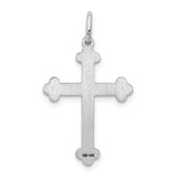 14K White Gold Laser Designed Cross Pendant XR973