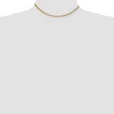 14K 14 inch 2.1mm Spiga with Lobster Clasp Chain PEN13