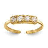14k CZ Toe Ring K1531
