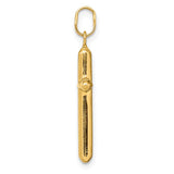 14k Polished Hollow Latin Cross Charm YC1349