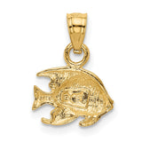 14K Bannerfish Pendant K3048