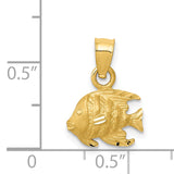 14K Bannerfish Pendant K3048