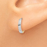 14k Two-tone 1.5mm Round Hinged Hoop Earrings TL157