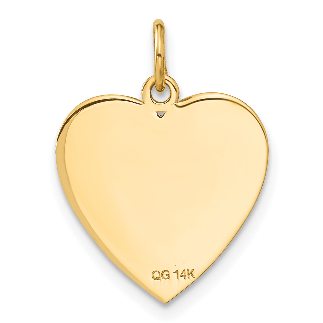 14k Flag Heart Charm C1798