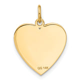 14k Flag Heart Charm C1798