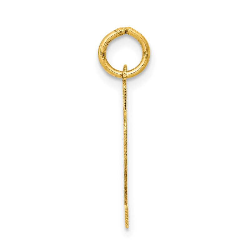 14k Small Polished Number 22 Charm LS22