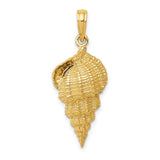 14k Conch Shell Pendant K2912