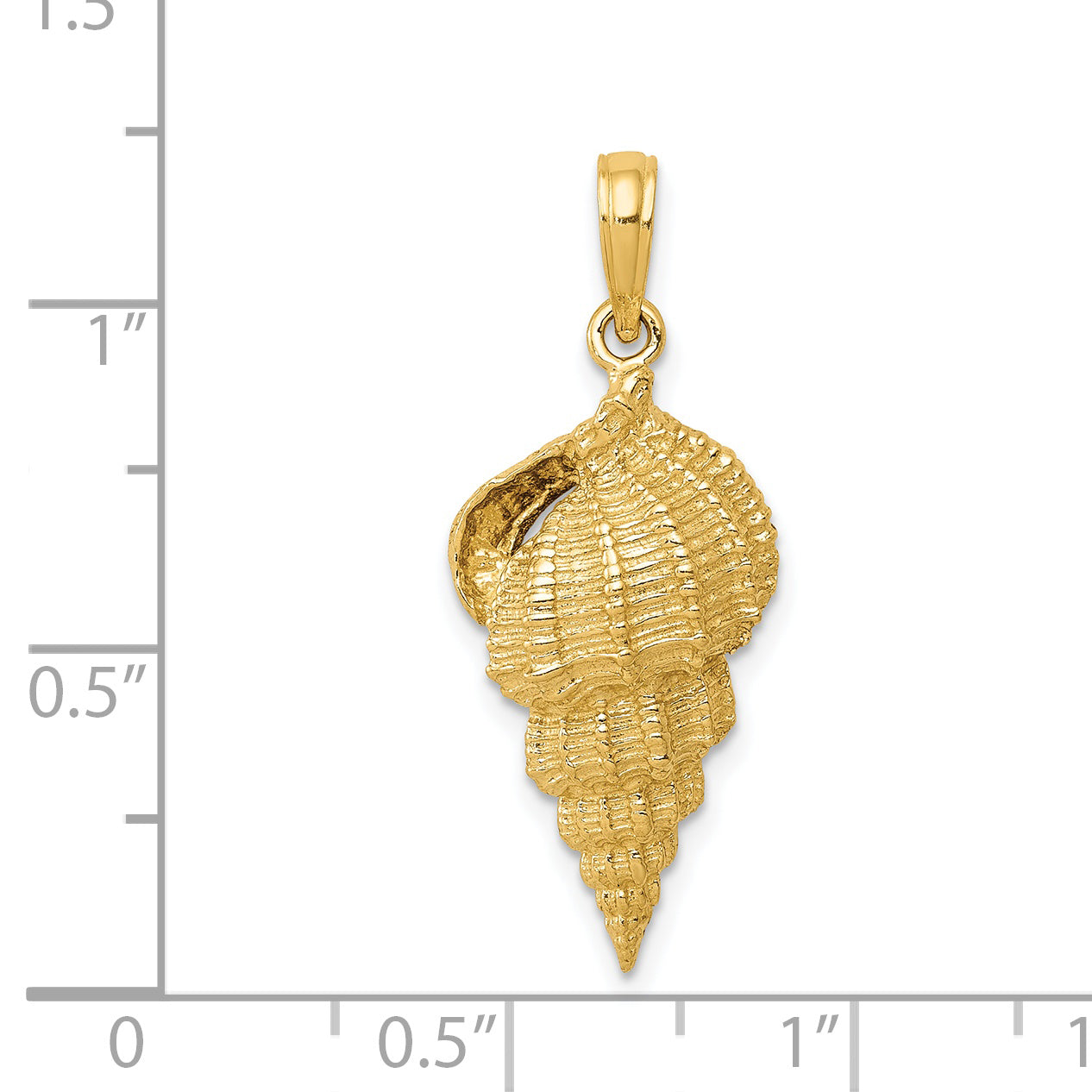 14k Conch Shell Pendant K2912