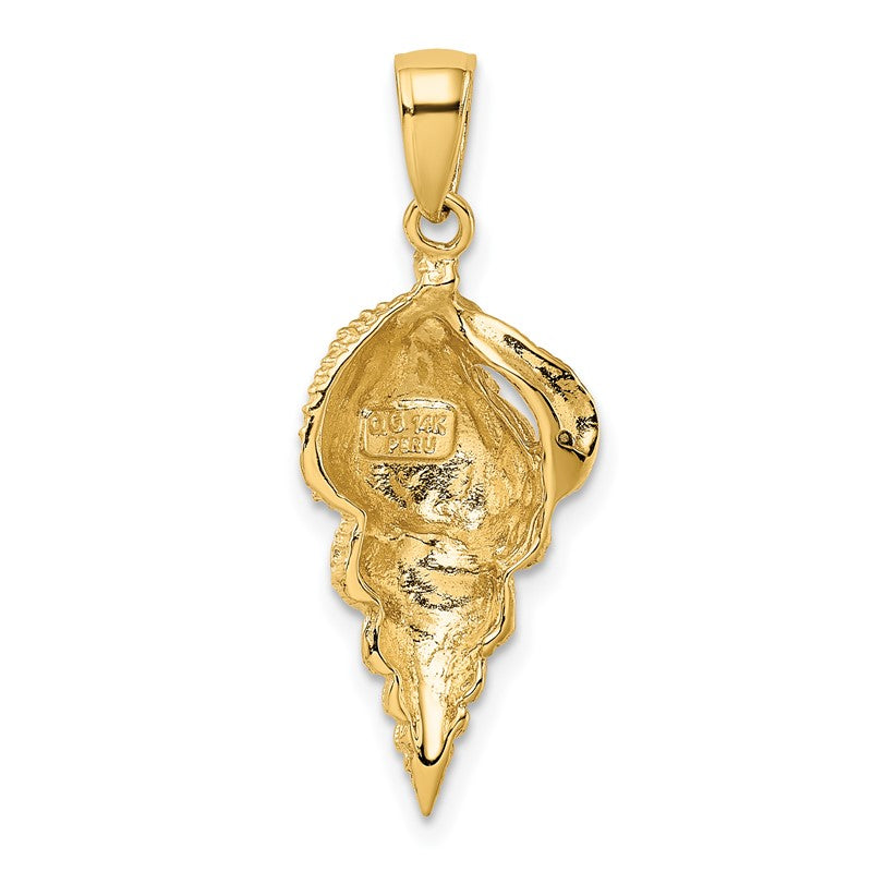 14k Conch Shell Pendant K2912