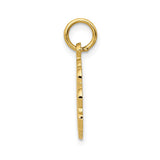 14k RN Registered Nurse Textured Back Disc Charm C1784