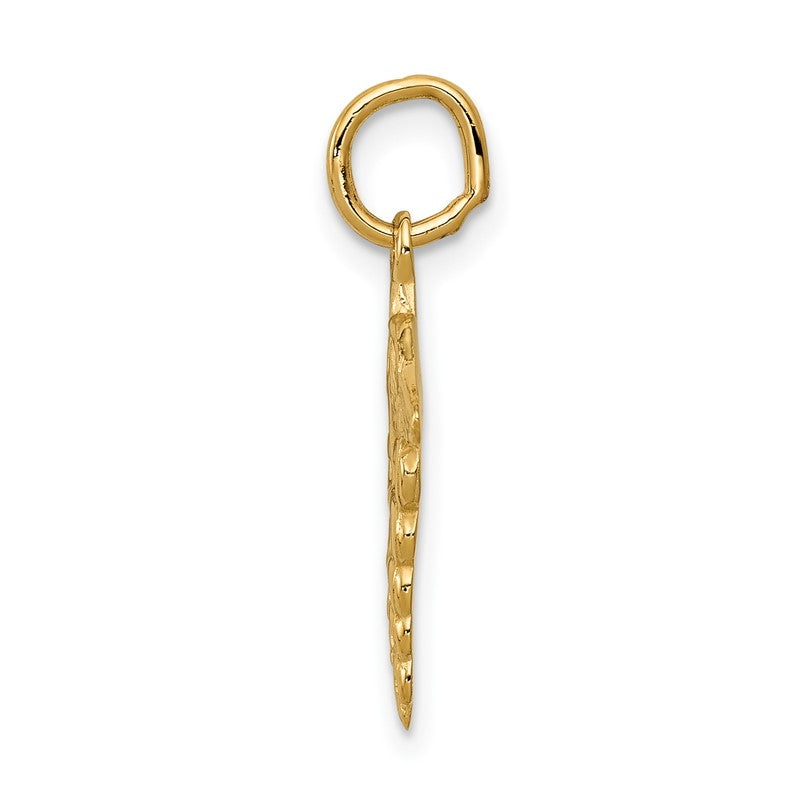 14k Caduceus Charm A0391