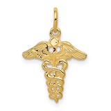 14k Caduceus Charm A0391