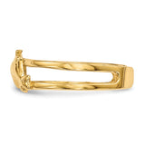 14k Two Dolphins Toe Ring R569