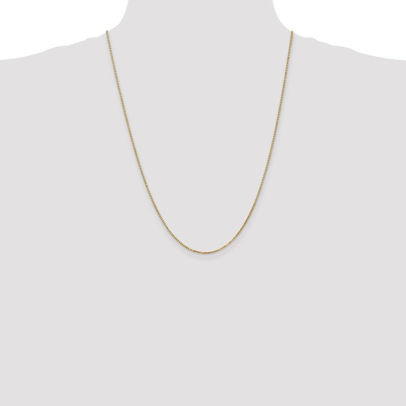 14K 26 inch 1.4mm Box with Lobster Clasp Chain BOX125